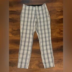 A New Day Women’s Plaid Beige Slacks Size 6